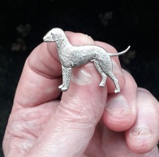 BEDLINGTON  TERRIER KENART METAL DOG BROOCH