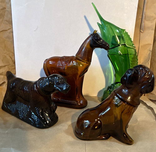 Avon glass animal perfume - animal,