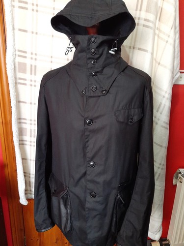 Barbour black wax supa - black,