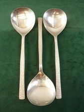 3 Vintage Viners Serving Spoons Viners Studio Gerald Benney Stainless #4