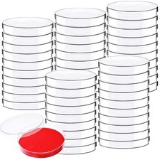 50 Pack Plastic Petri Dishes
