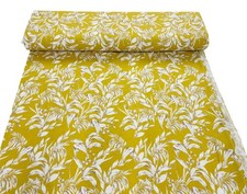 Mustard linen cotton - cotton, blend