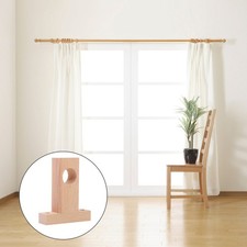 2 Pcs Wooden Curtain Bracket