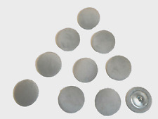 10 x Upholstery Buttons in SILVER GREY - Plush Velvet (Size: 25mm)