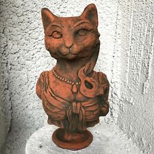 Cat Garden Ornament Bust stone statue original exclusive design Lady Kitty©