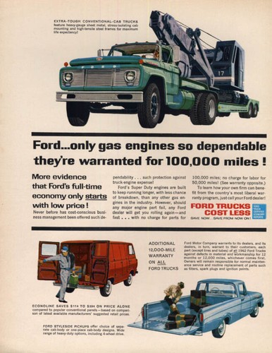 Gas engines warranted for