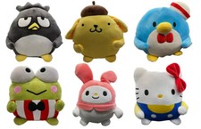 OFFICIAL HELLO KITTY & FRIENDS SQUASHY PODGIES SUPER SOFT PLUSH SOFT TOY TEDDY
