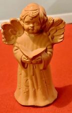 Vintage Terracotta Christmas Angel Decoration Aprox  19x11cm