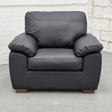 John Lewis Camden Leather Armchair Matt Black £1195 In Store