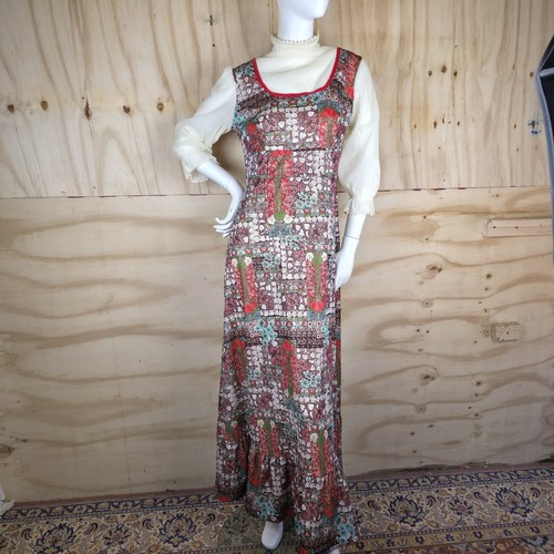 1970s prairie dress maxi - 1970s,