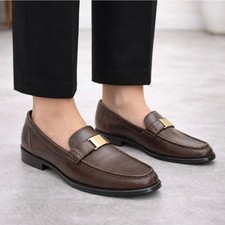 MARKON Womens Square Toe Brown