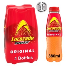 Lucozade Energy Original Fridge Pack 4 X 380Ml