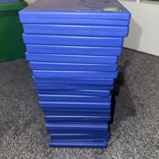 Original Blue PS2 Game Cases - Used Donor Cases for Replacement/Repair