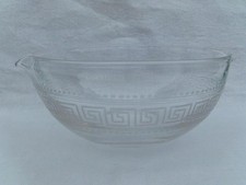 BEAUTIFUL ANTIQUE 19TH CENTURY HAND BLOWN GLASS WINE GLASS RINSER . M3489