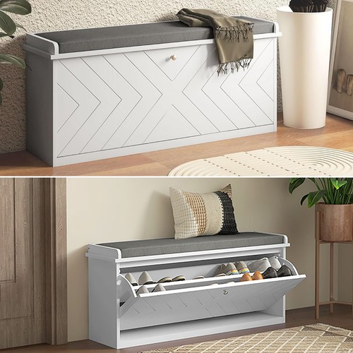 Hallway bench shoe - shoe, storage