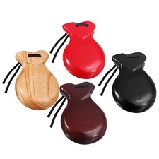 2x Wood Spanish Castanets