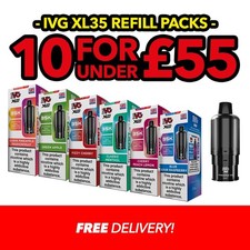IVG XL35 Refill Pack | Pre-filled Refills | Nicotine 20ml | All Flavours | E-Cig