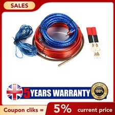 Car Audio Wiring Kit for Edge Vibe Car Audio 1500W 8 Gauge UK Cable Subwoofer