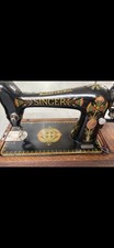 Antique Singer 66k Sewing Machine with Original 1917 Instruction Manual & Case