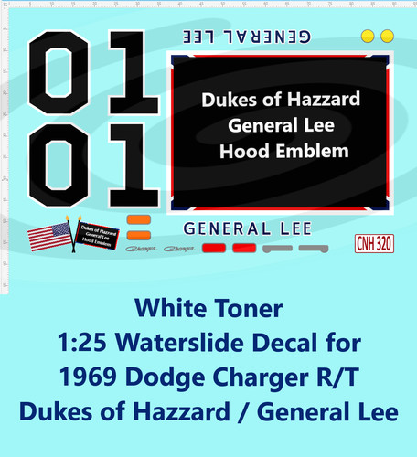 White toner waterslide - 1:25,