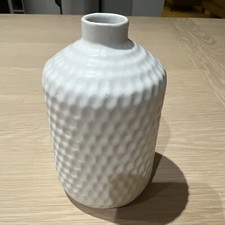 Ceramic Vase Cream Geo Pattern
