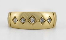 Antique Victorian 18ct Gold 5 Stone Diamond Gypsy Ring, Birmingham 1890
