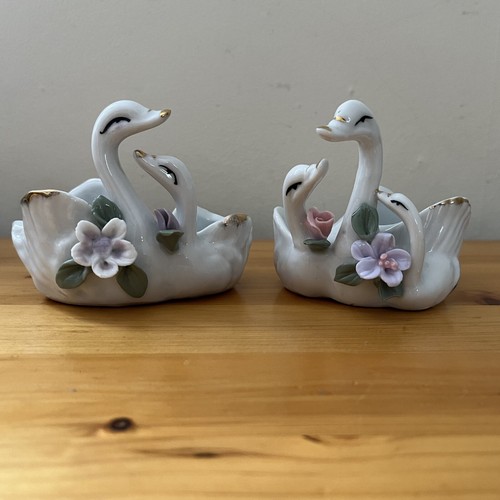 Vintage ceramic swan - swan, +