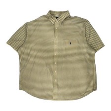 Ralph Lauren Checked Short Sleeve Shirt - 3XL Blue Cotton