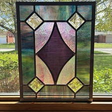 Vintage stained glass window - vintage,