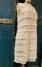 Phase Eight Lottie Lace Effect Lined Dress Stunning Occasion Ladies Attire Cream