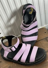 Dr. Martens  UK Size 8 Lilac Clarissa Quad Leather Gladiator Sandals