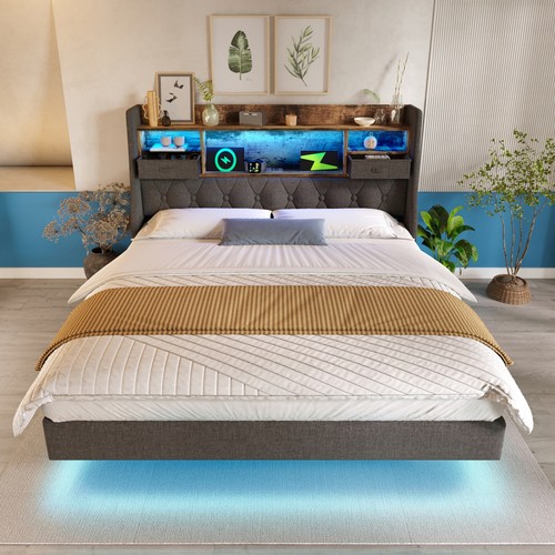 Double bed 4ft6 upholstered - double,