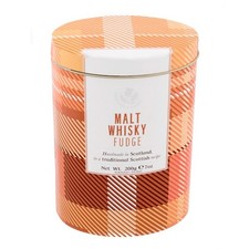 Malt Whisky Fudge Tartan Tin
