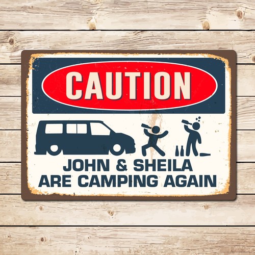 Personalised funny caution - personalised,