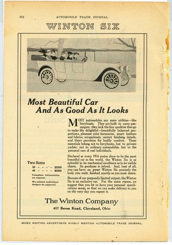 1916 winton six - winton,