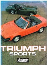 TRIUMPH 1800/2000 ROADSTER TR2-TR8 SPITFIRE GT6 STAG 1924-80 MODEL HISTORY BOOK