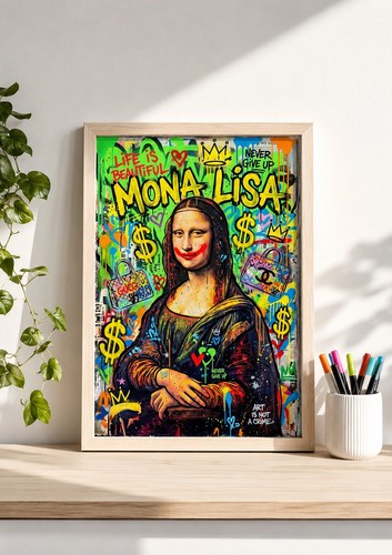 Mona lisa graffiti - mona,