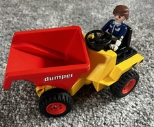 Playmobil Articulated Dumper Truck with Worker Construction Toy