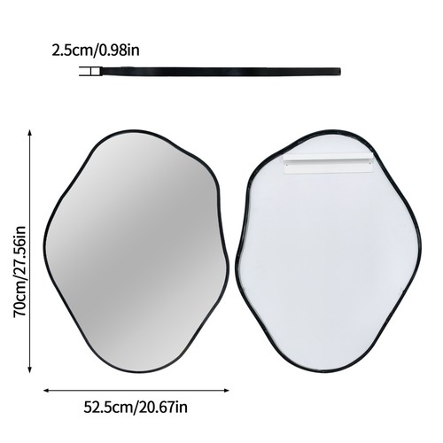 Large asymmetrical wall - wall, mirror