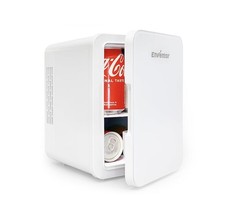 Mini Fridge 4 Litre,6 Can Mini Fridges for Bedrooms,AC+12V DC Power Cool&Warm91R
