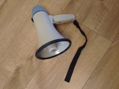 Megaphone speaker with - speaker, siren