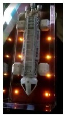 1 SPACE 1999 EAGLE-1 TRANSPORTER GERRY ANDERSON 12''SHIP PROP WITH LIGHTING+CASE