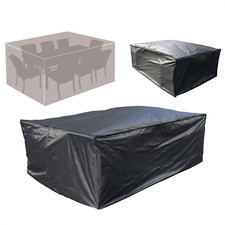 KCT RECTANGLE GARDEN PATIO FURNITURE PROTECTIVE COVER WEATHERPROOF TABLE CHAIRS
