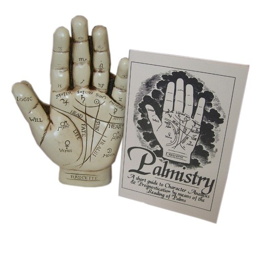 Small palmistry hand kit boxed - kit,