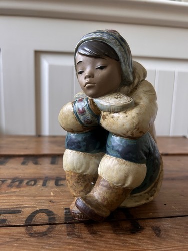 Lladró gris pensive eskimo - lladró,