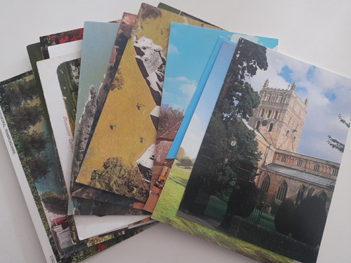 Postcards castles churches - castles,,