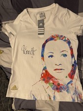 Jessica Ennis Signed Adidas Portrait Tee Shirt Size 10 BNWT 100% Authentic