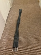 44” dark brown/black elasticated leather girth