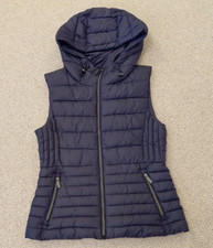 Zara Ladies Navy Gilet Size Small S / UK 8-10