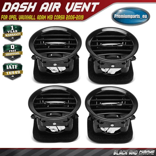 Dash heater air vent - 4x,